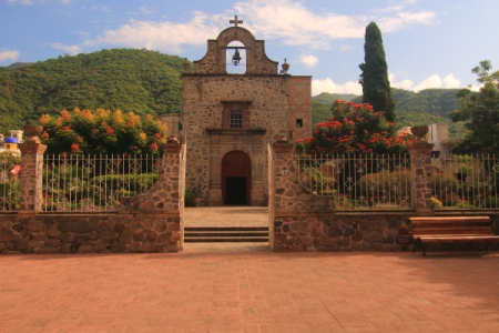 An historic  Chapel across form the Ajijic plaza